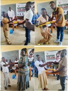 Tône 4 : CADASBES offre des kits scolaires à 29 élèves vulnérables du lycée de Tidonte
